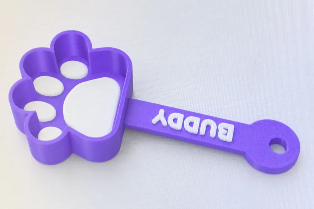 Parametric Paw Pet Food Scoop, Name Dog Cat, photo 2 of 4 - Parametric Paw Pet Food Scoop, Name Dog Cat Household