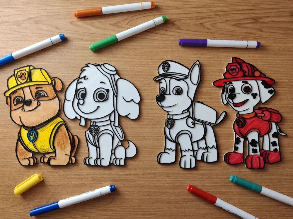 Paw Patrol Paintable Character Set