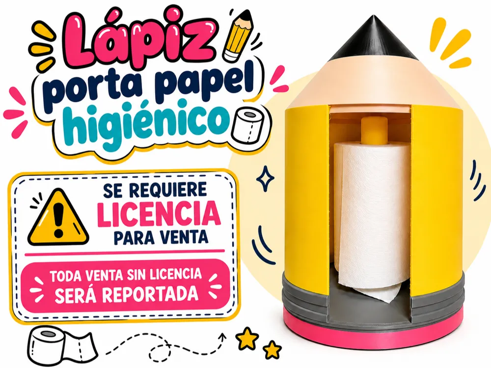Toilet Paper Holder Pencil