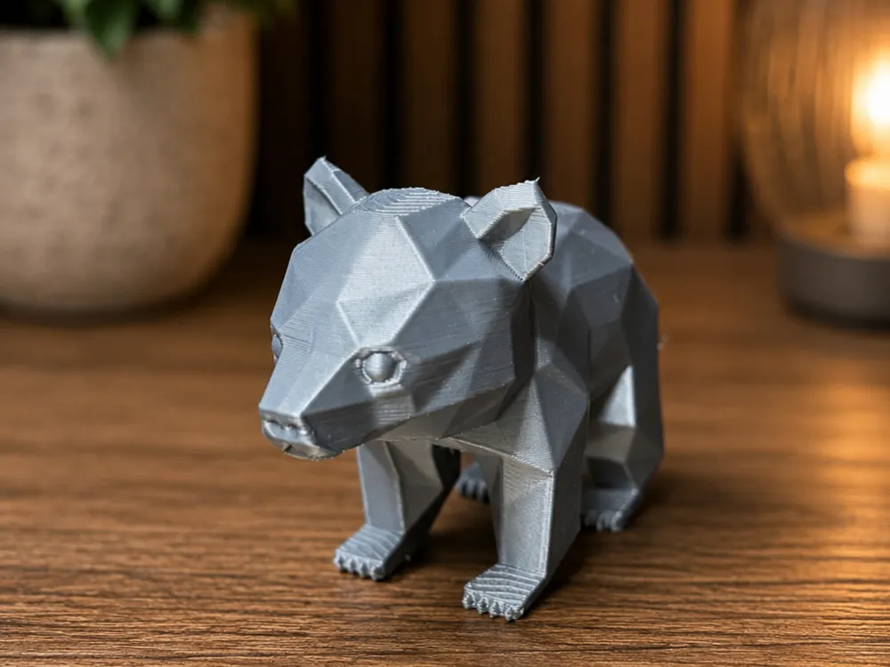 Polygon Bear-Low Poly Bear Statue