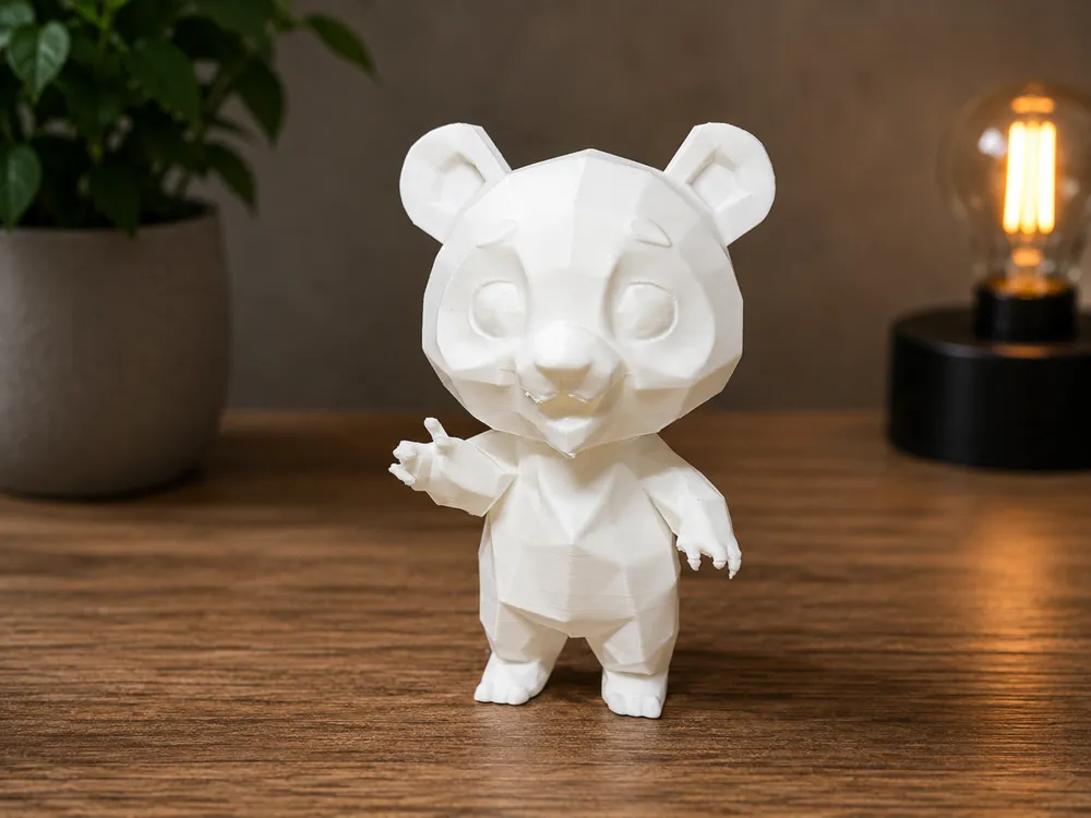 Polygon Panda-Cute Low Poly Panda Figurine