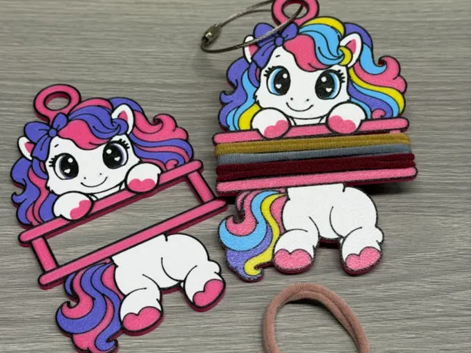 Rainbow Pony Hair Tie Holder
