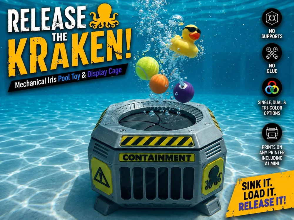 Release the Kraken! Mechanical Iris Pool Game
