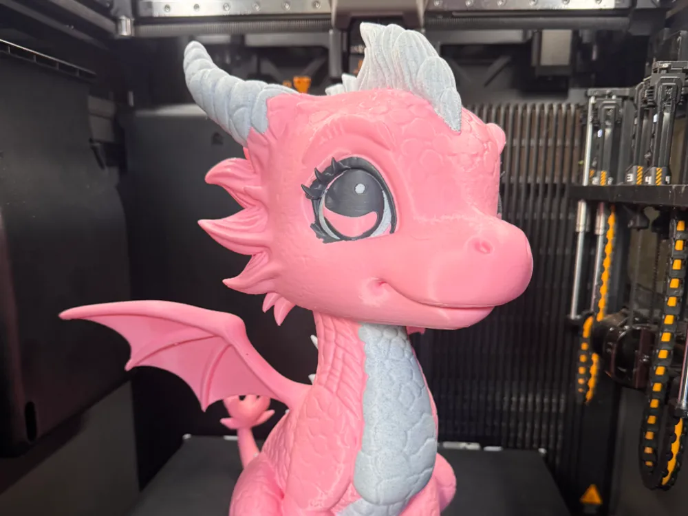 rosy dragon cub - 3D printed Sculptures, in stock in India