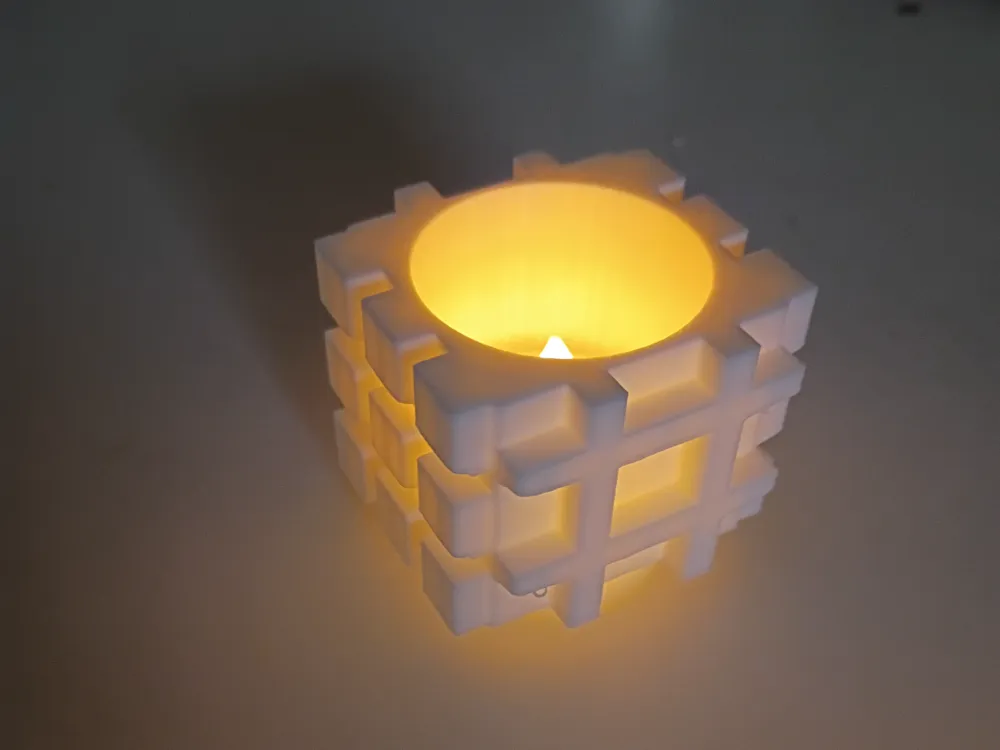 rubik's cube lamp - 3D printed Decor, in stock in India