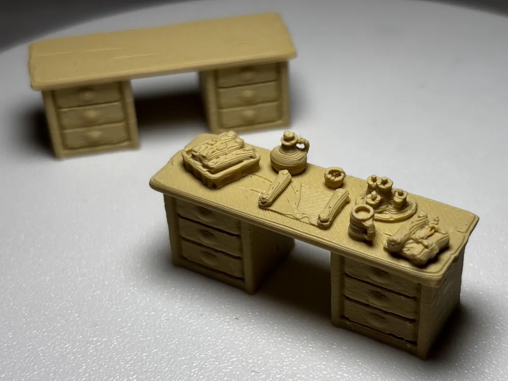 Rustic Workshop Desk, DnD Gaming Accessory, photo 2 of 4 - Rustic Workshop Desk, DnD Gaming Accessory Toys & Games