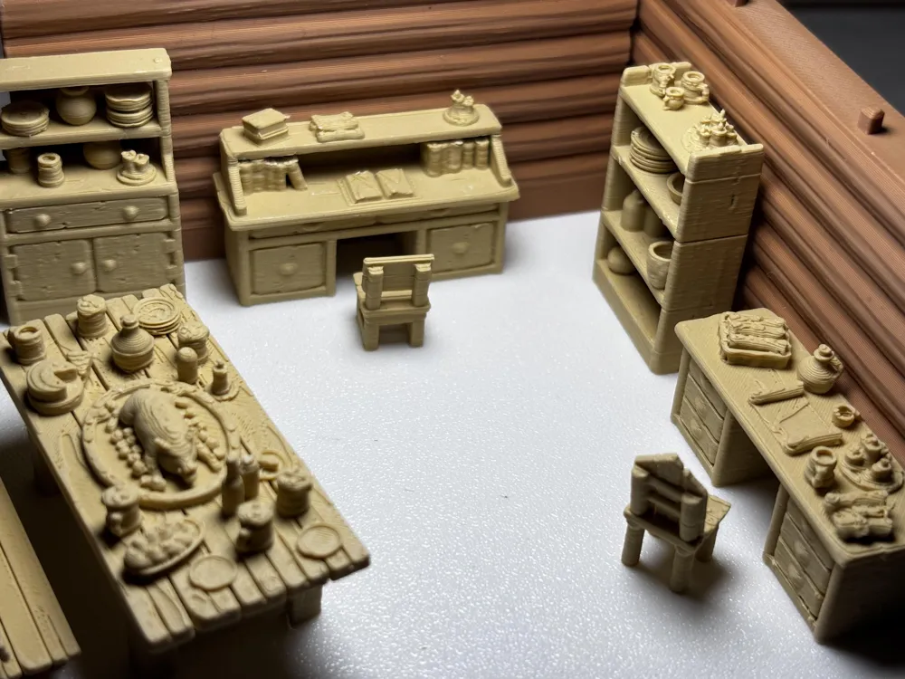 Rustic Workshop Desk, DnD Gaming Accessory, photo 4 of 4 - Rustic Workshop Desk, DnD Gaming Accessory Toys & Games