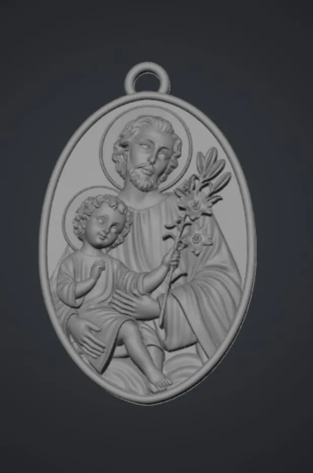 chaveiro de são josé, photo 2 of 2 - chaveiro de são josé Generative 3D Model