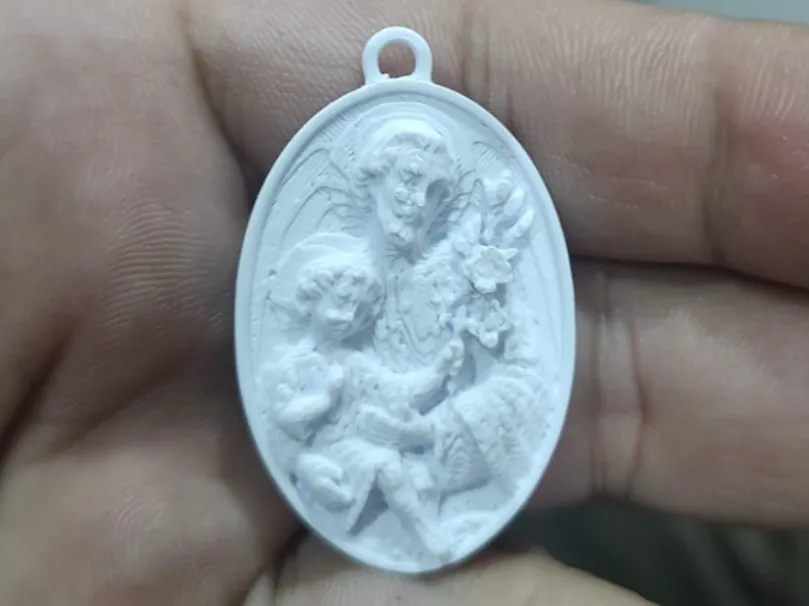 chaveiro de são josé - 3D printed Image to Keychain, in stock in India