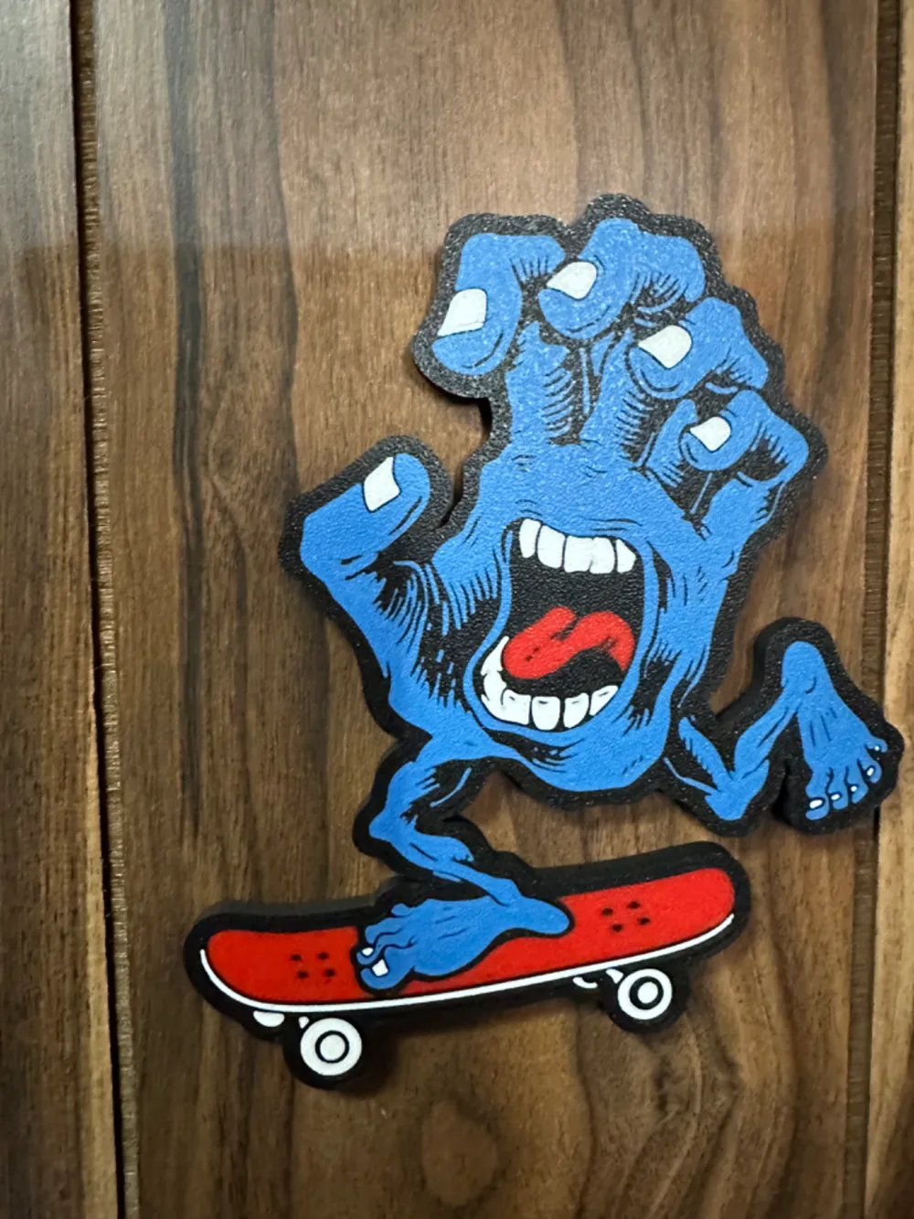 santa cruz skateboards skating hand lightbox