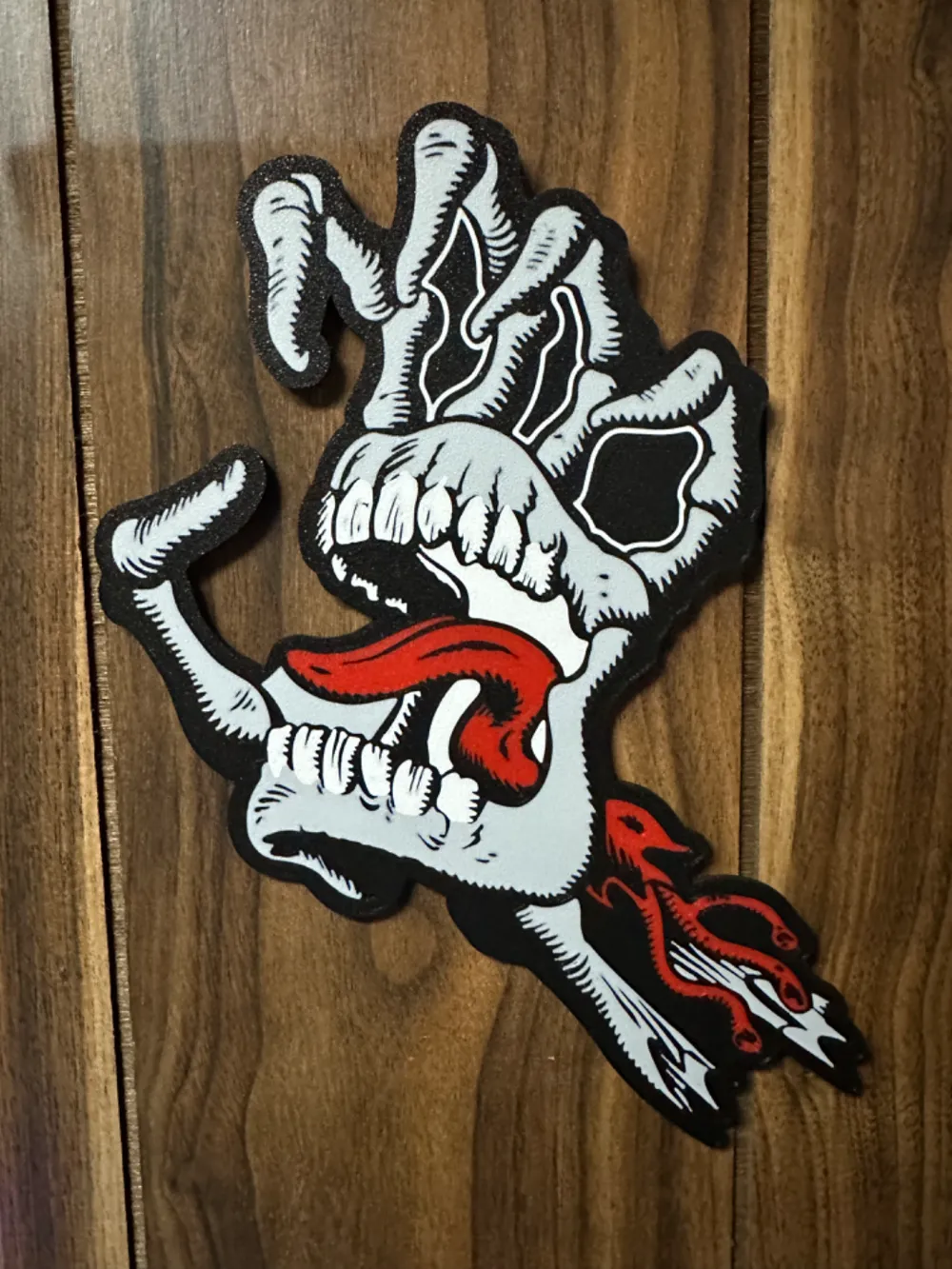 santa cruz skeleton screaming hand logo lightbox