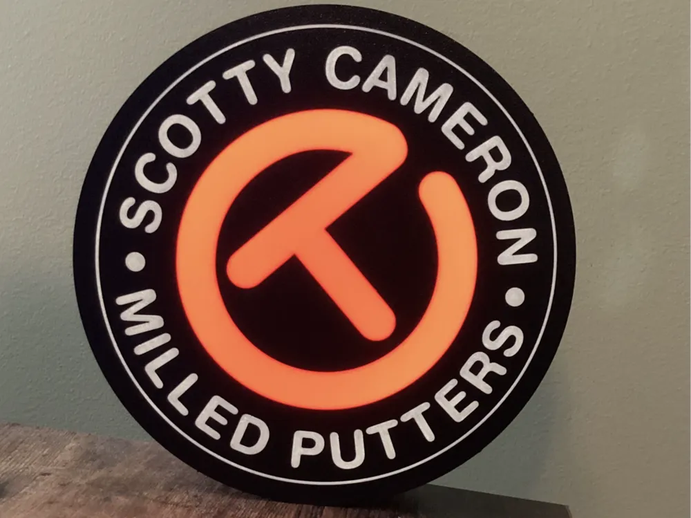 Scotty Cameron Circle T Custom Light Box - 3D printed Signs & Logos, in stock in India