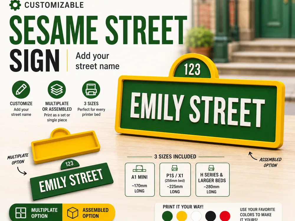 Sesame Street-Inspired Street Sign Generator
