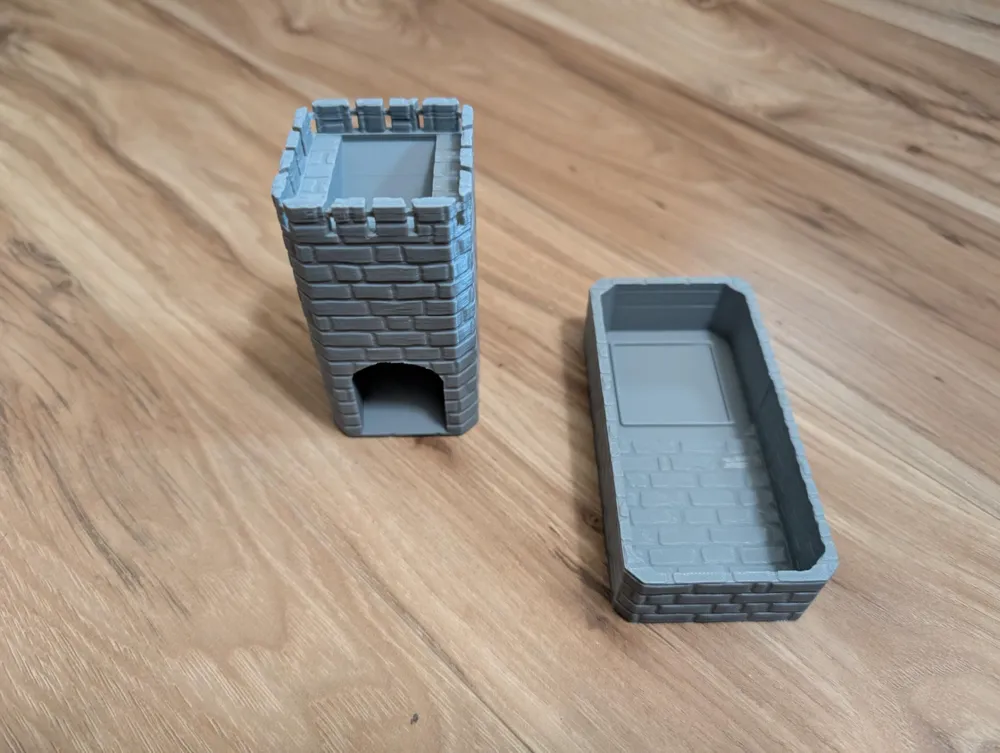 Simple Stone Dice Tower v1 & v2, photo 3 of 4 - Simple Stone Dice Tower v1 & v2 Toys & Games