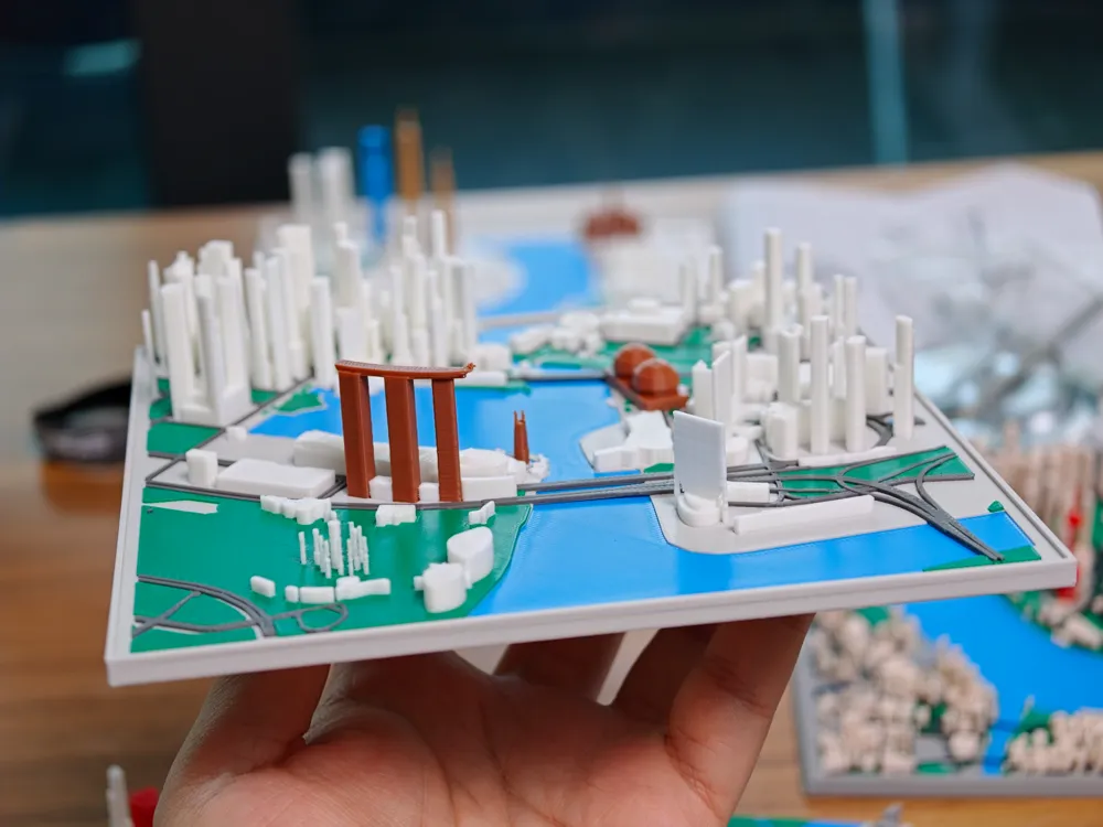 新加坡滨海湾微缩城市天际线｜金沙与花园城市 160mm