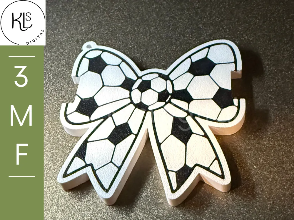 Soccer Bow Hair Tie Holder