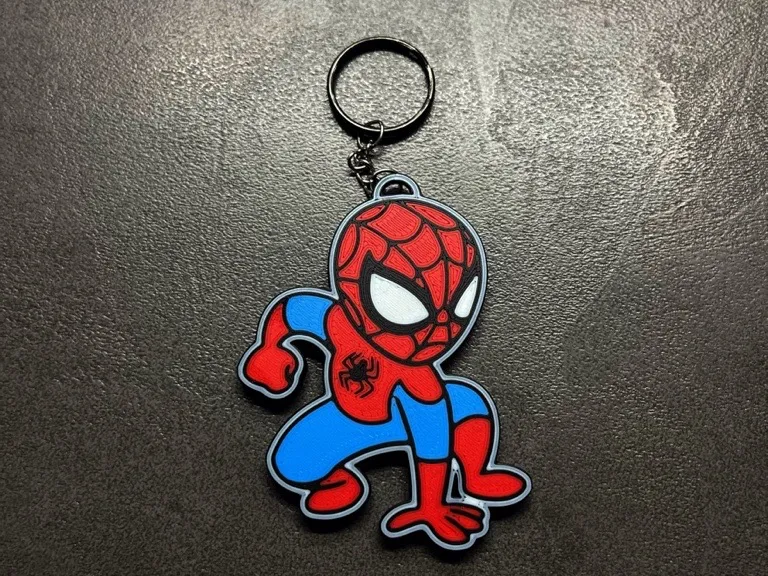 Spider-Man inspired keychain