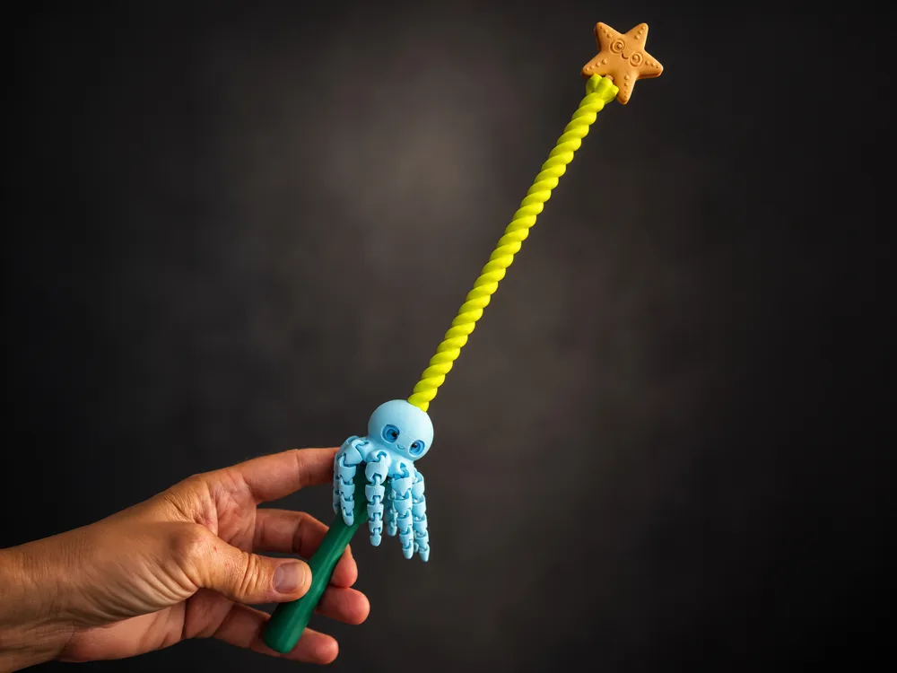 Spinning Magic Octopus Wand