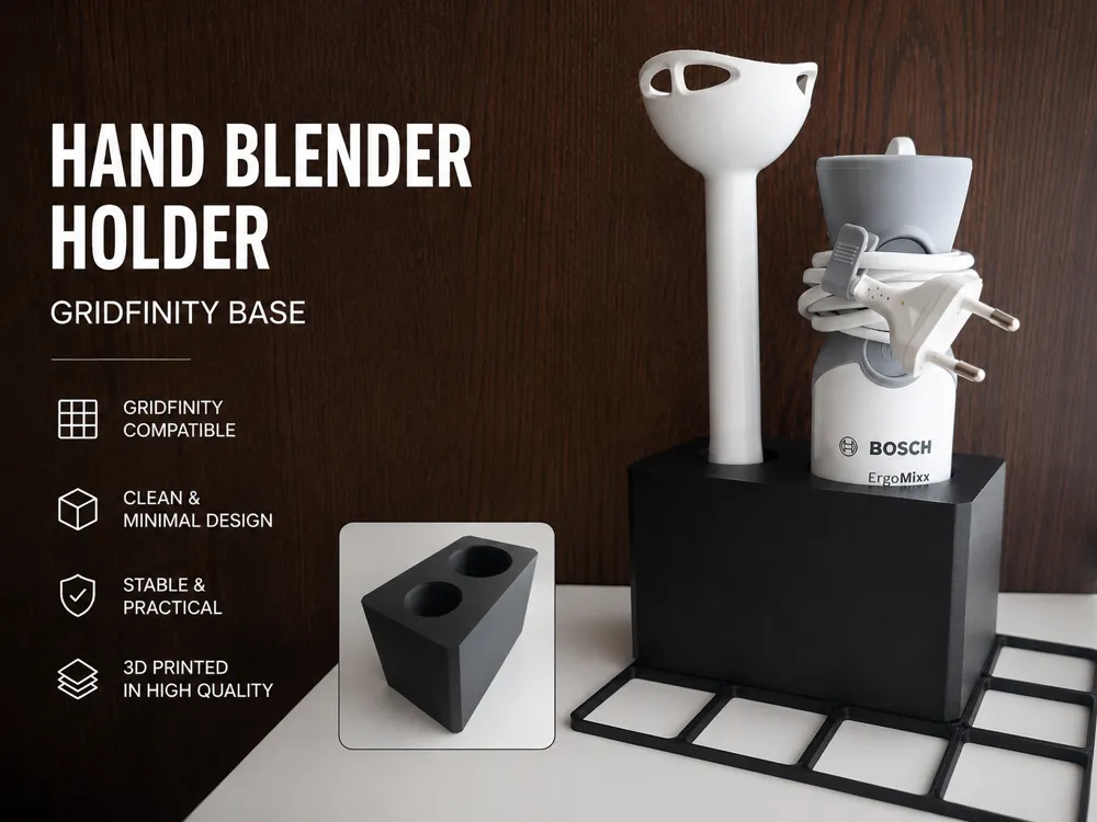 Stand Mixer Holder, Gridfinity Compatible - 3D printed Decor, in stock in India