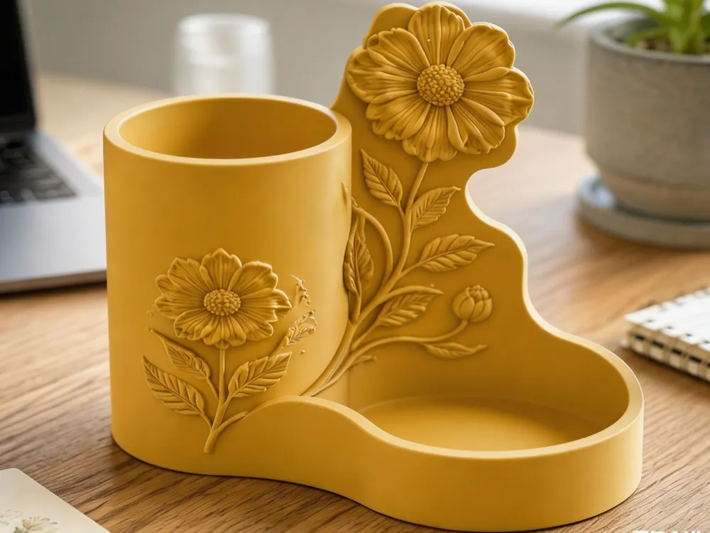 sunflower pen holder - 3D printed Other House Models, in stock in India