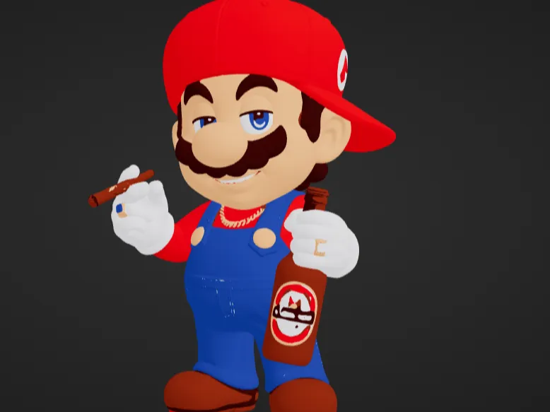 super Mario Gangster - 3D printed Sculptures, in stock in India