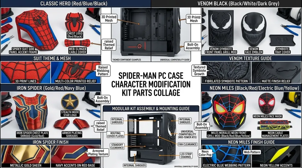 Superhero & Gaming PC Case Mod Kit|Mid-Tower Panel, photo 2 of 4 - Superhero & Gaming PC Case Mod Kit|Mid-Tower Panel Hobby & DIY