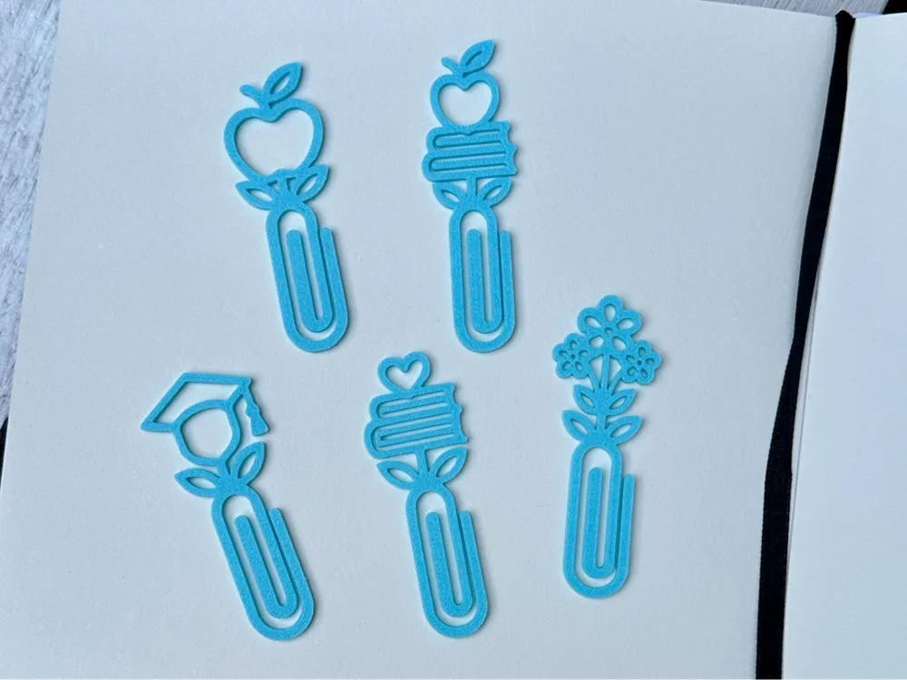 Teacher's Day Paperclip Bookmarks - 3D printed Office, in stock in India