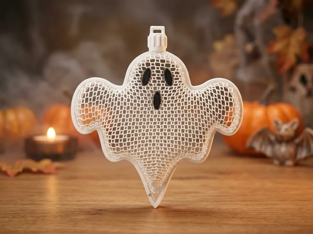 Thermoformed Ghost Halloween Candy Holder