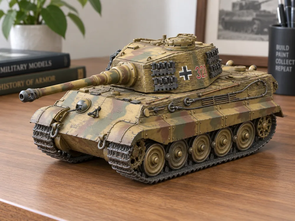Tiger II / King Tiger WWII - 3D printed Other Miniatures, in stock in India