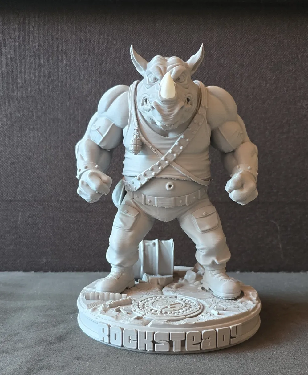 Rocksteady Statue, photo 2 of 5 - Rocksteady Statue Miniatures