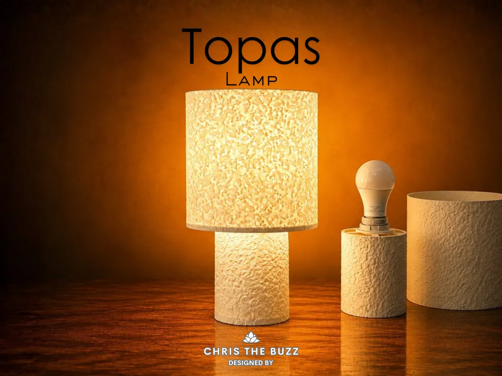 Topas Lampe (E27 Bulb) - 3D printed Decor, in stock in India