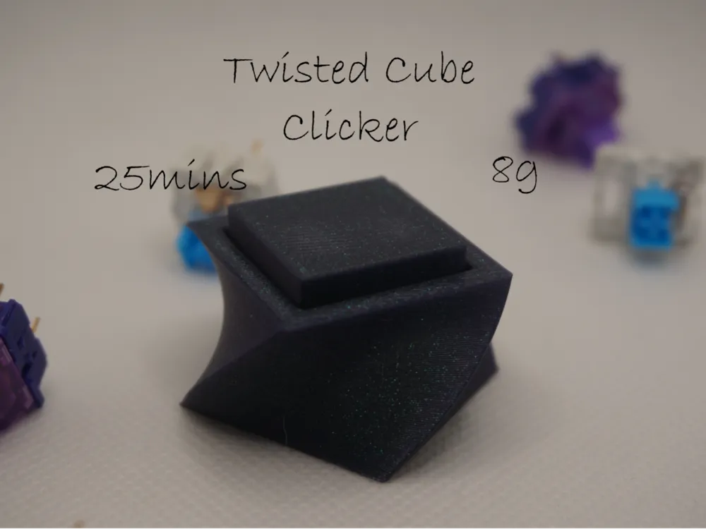 Twisted Cube Clicker - 3D printed Other Toys & Games, in stock in India