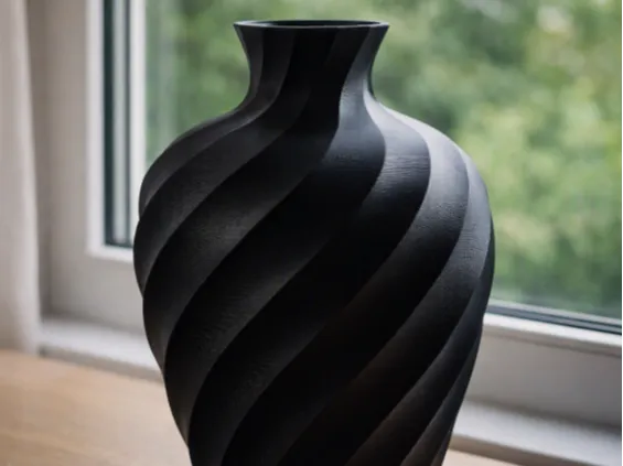 Twisted Japandi Polygon Vase
