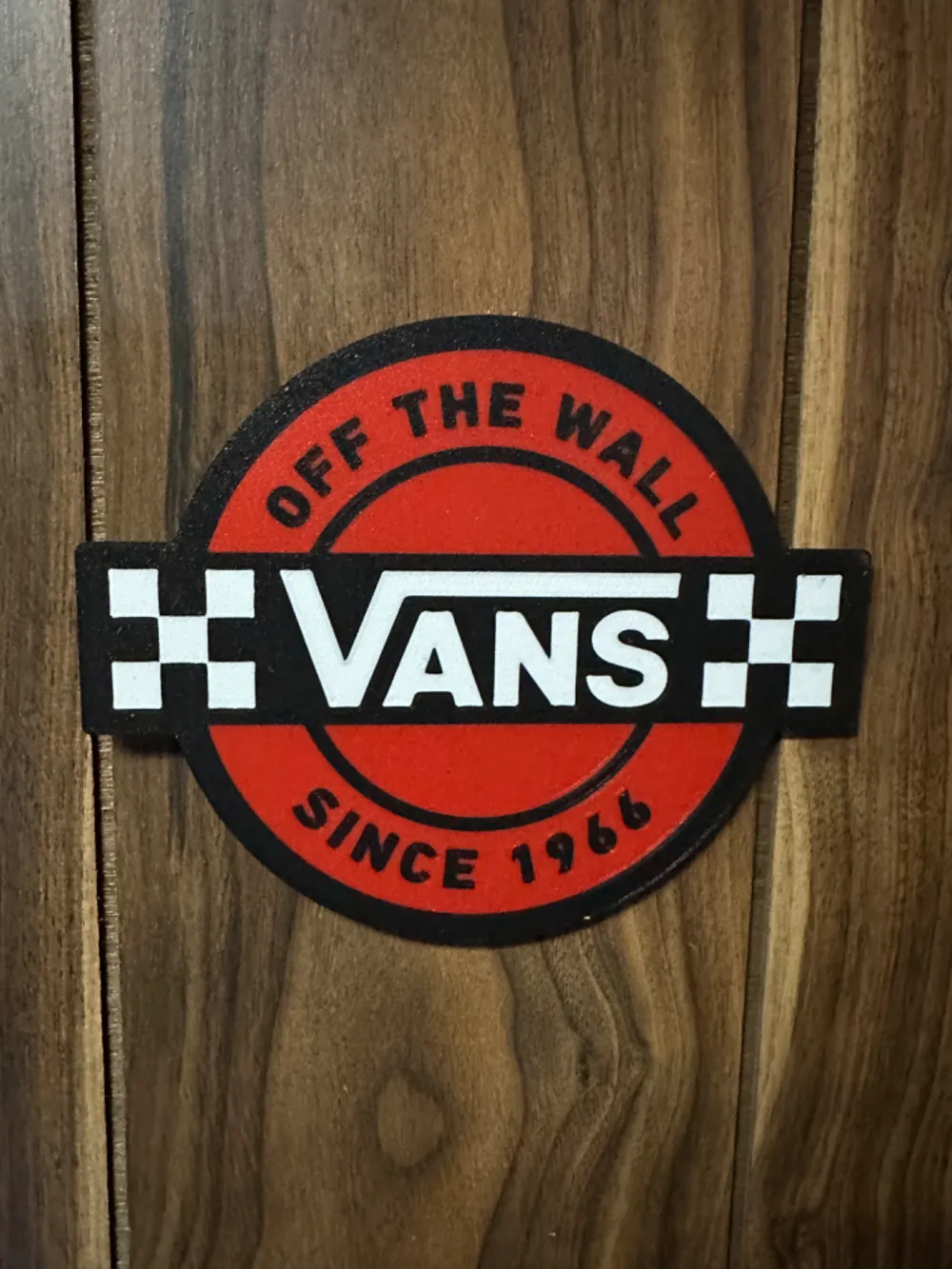 vans logo lightbox/wall art