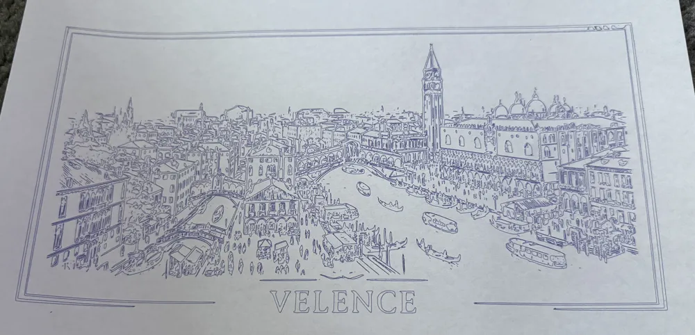 Velence Venice Drawing, photo 2 of 2 - Velence Venice Drawing Art