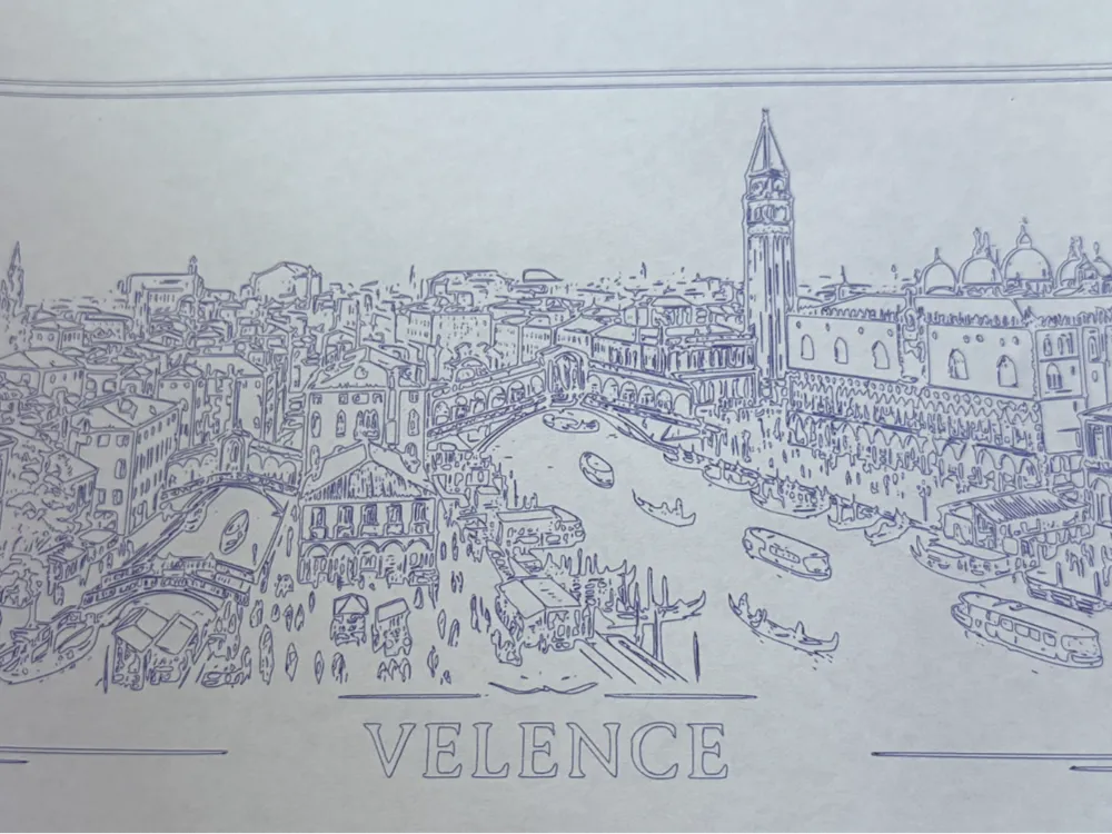 Velence Venice Drawing - 3D printed 2D Art, in stock in India