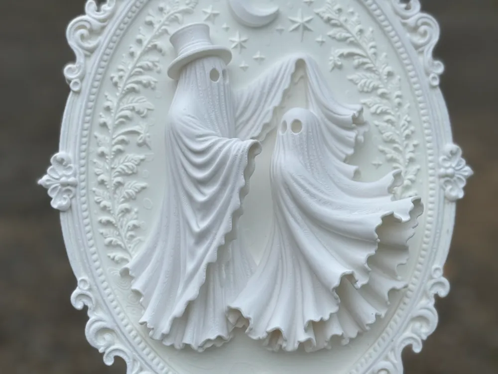 Victorian Dancing Ghost Frame - 3D printed Decor, in stock in India