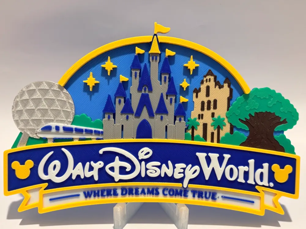 Walt Disney World Inspired Sign - 3D printed Decor, in stock in India