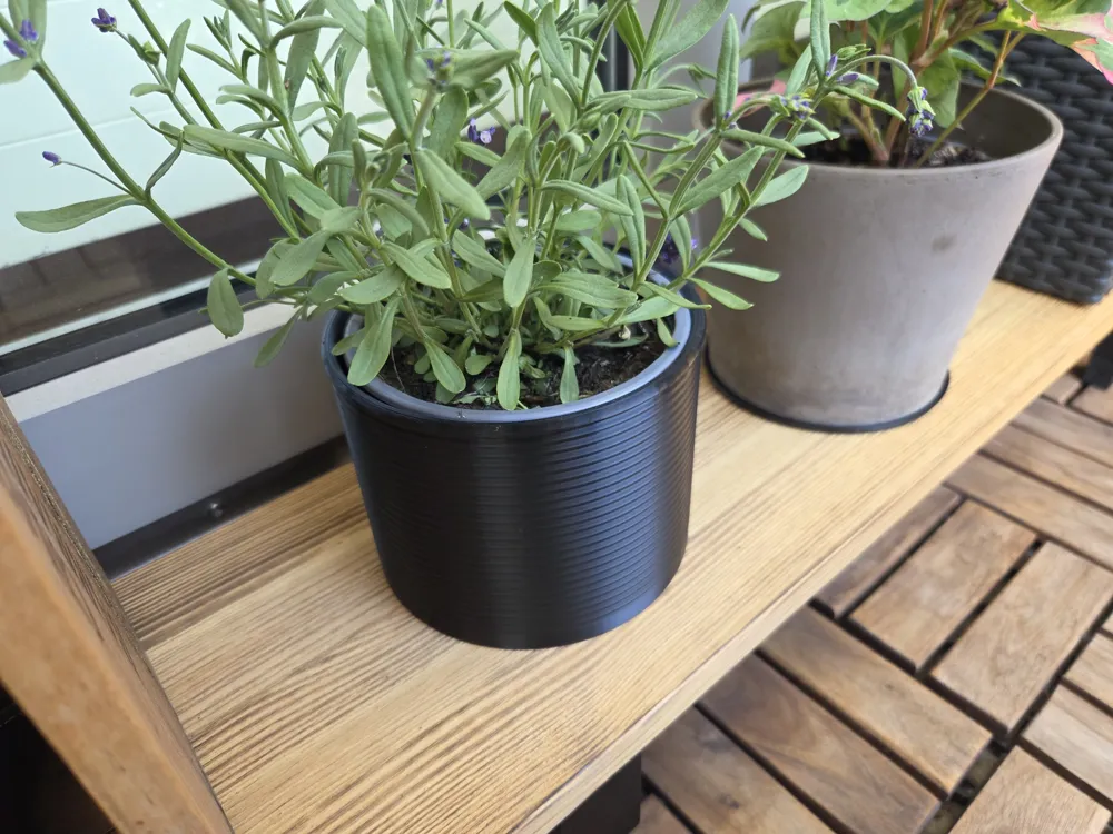 Wave Herb Pot - Solid, photo 4 of 5 - Wave Herb Pot - Solid Household