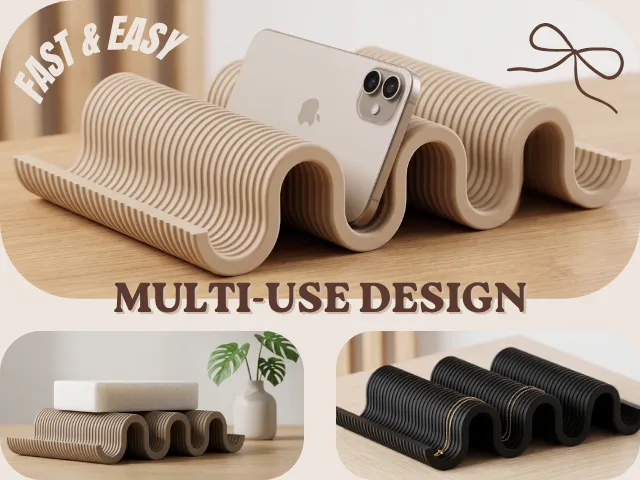 Wavy Catchall Tray ♡ - 3D printed Decor, in stock in India