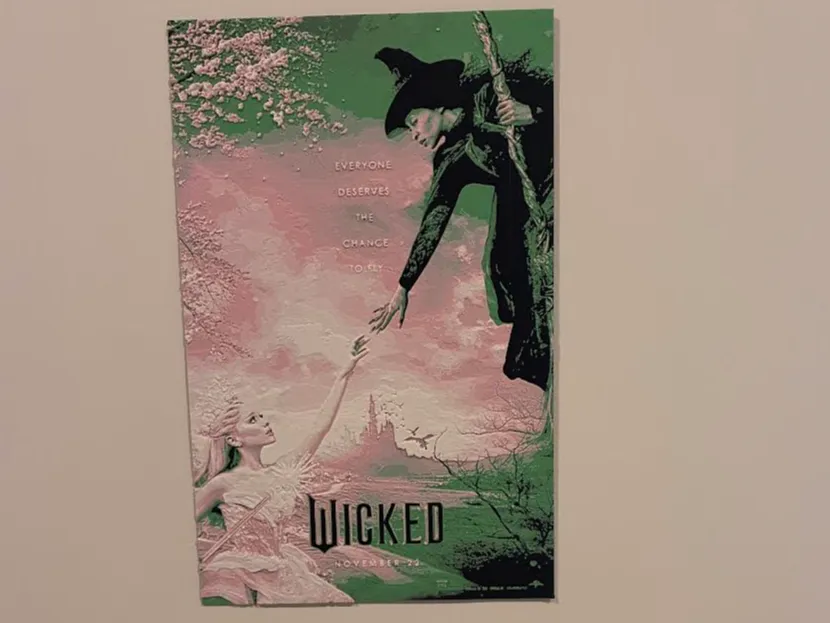 Wicked Movie Poster, Hueforge - 3D printed 2D Art, in stock in India