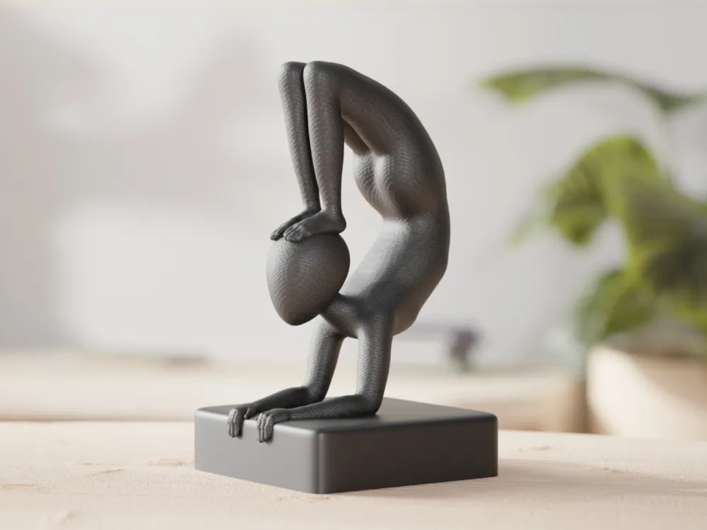 Yogi Guy, Abstract Minimalist Yoga Sculpture